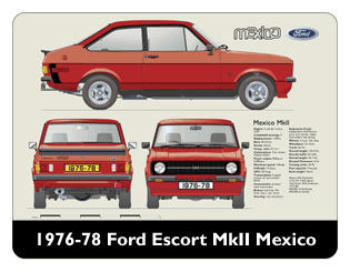 Ford Escort MkII Mexico 1976-78 Mouse Mat